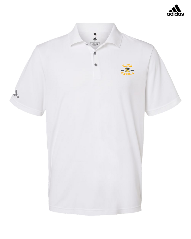 Milton HS Softball Curve - Adidas Men's Performance Polo