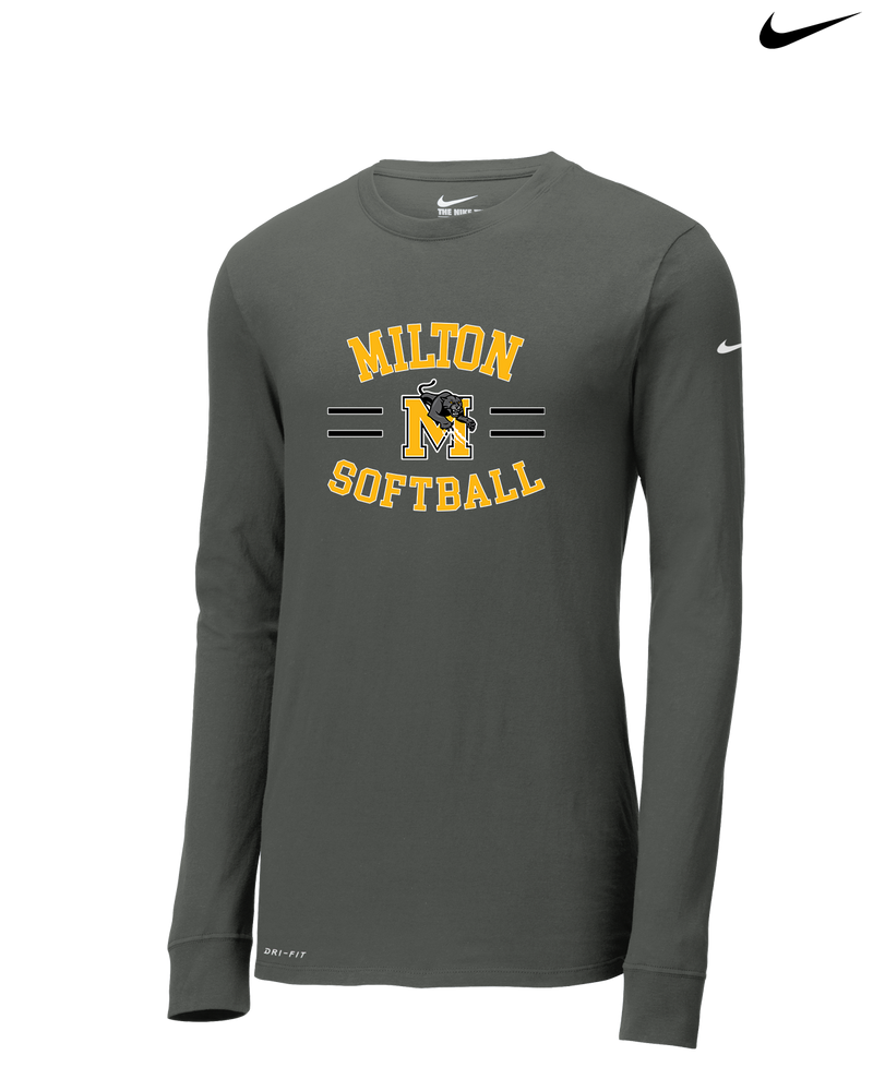 Milton HS Softball Curve - Nike Dri-Fit Poly Long Sleeve