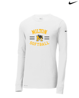 Milton HS Softball Curve - Nike Dri-Fit Poly Long Sleeve