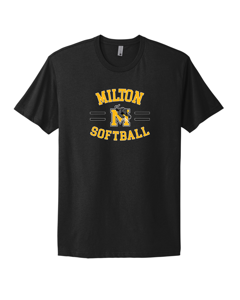 Milton HS Softball Curve - Select Cotton T-Shirt