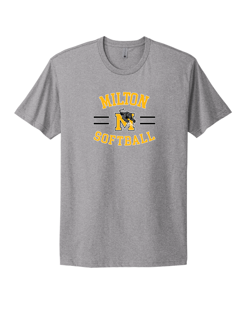 Milton HS Softball Curve - Select Cotton T-Shirt