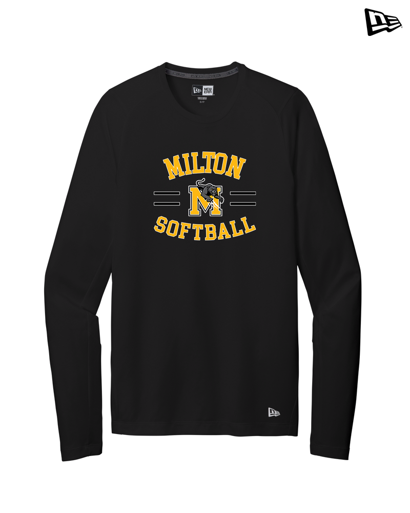 Milton HS Softball Curve - New Era Long Sleeve Crew