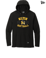 Milton HS Softball Curve - New Era Tri Blend Hoodie