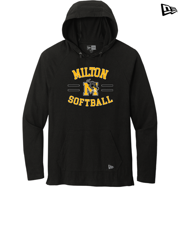Milton HS Softball Curve - New Era Tri Blend Hoodie
