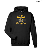 Milton HS Softball Curve - Nike Club Fleece Hoodie