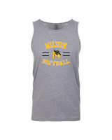 Milton HS Softball Curve - Mens Tank Top