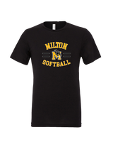 Milton HS Softball Curve - Mens Tri Blend Shirt