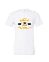 Milton HS Softball Curve - Mens Tri Blend Shirt