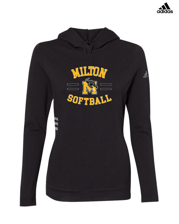 Milton HS Softball Curve - Adidas Women's Lightweight Hooded Sweatshirt
