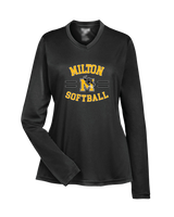 Milton HS Softball Curve - Womens Performance Long Sleeve