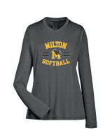 Milton HS Softball Curve - Womens Performance Long Sleeve