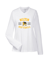 Milton HS Softball Curve - Womens Performance Long Sleeve