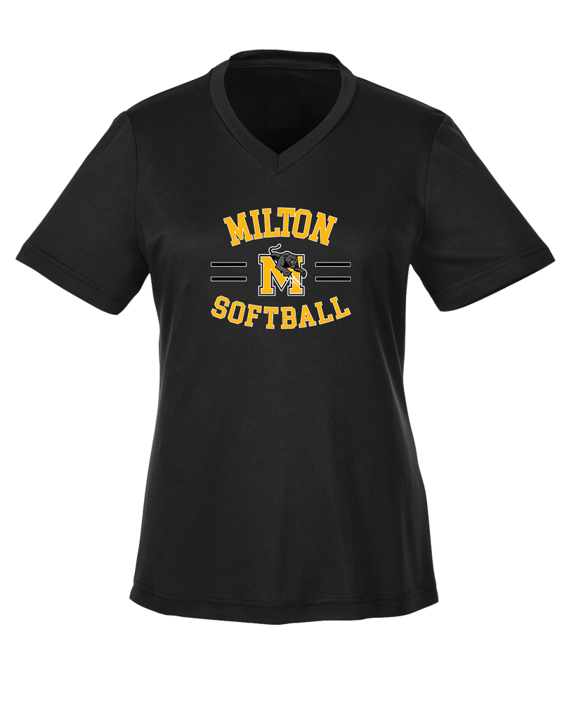 Milton HS Softball Curve - Womens Performance Shirt