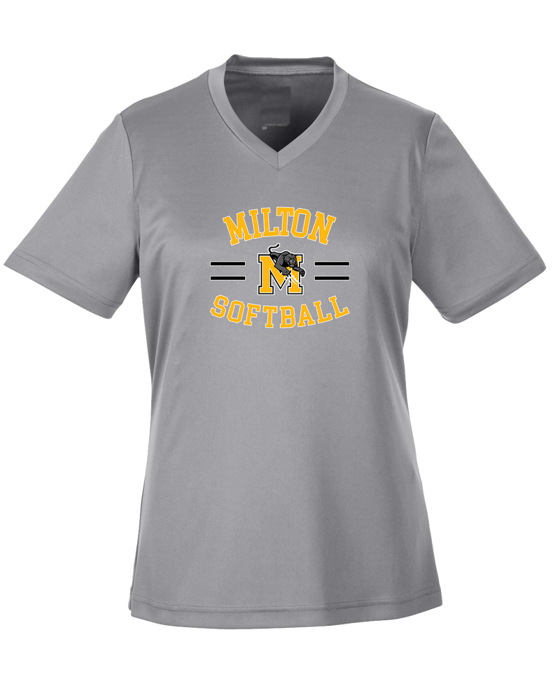 Milton HS Softball Curve - Womens Performance Shirt