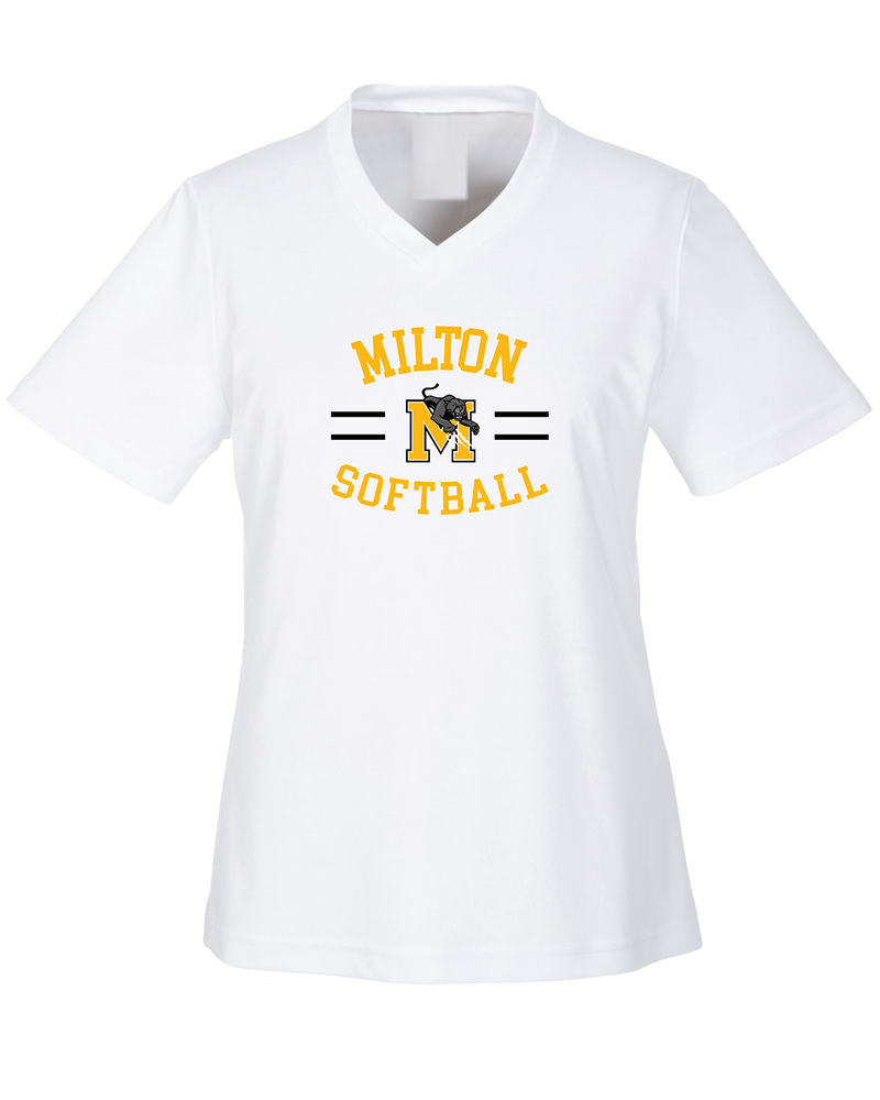 Milton HS Softball Curve - Womens Performance Shirt