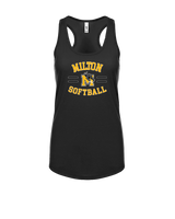 Milton HS Softball Curve - Womens Tank Top