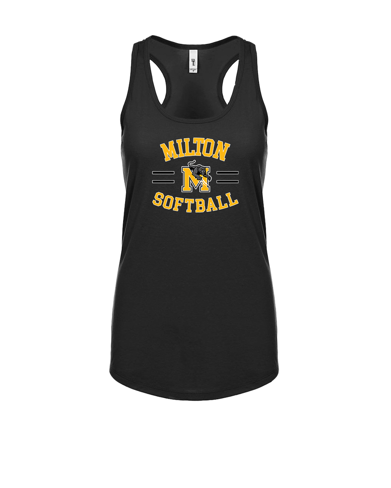 Milton HS Softball Curve - Womens Tank Top