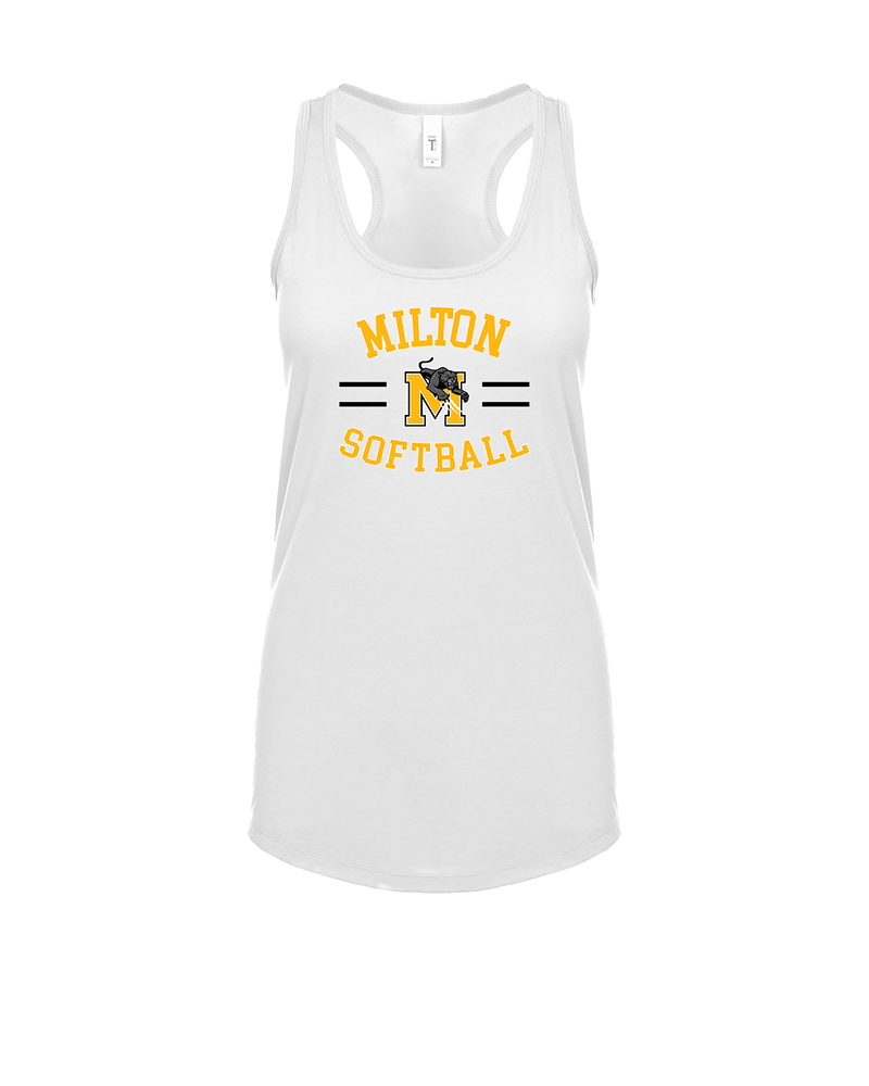 Milton HS Softball Curve - Womens Tank Top