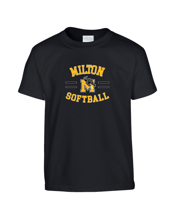 Milton HS Softball Curve - Youth T-Shirt