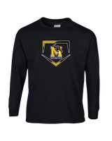 Milton HS Softball Plate - Mens Basic Cotton Long Sleeve