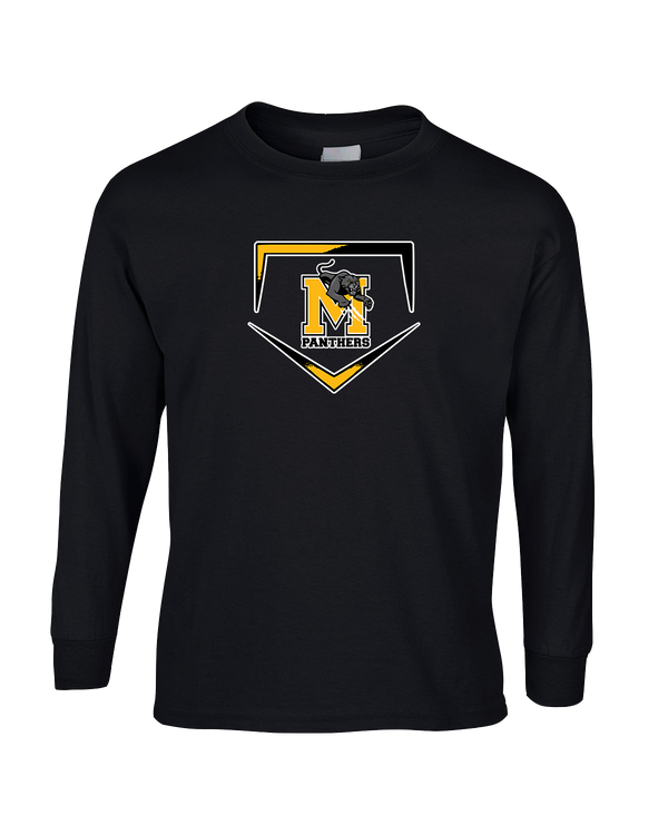 Milton HS Softball Plate - Mens Basic Cotton Long Sleeve