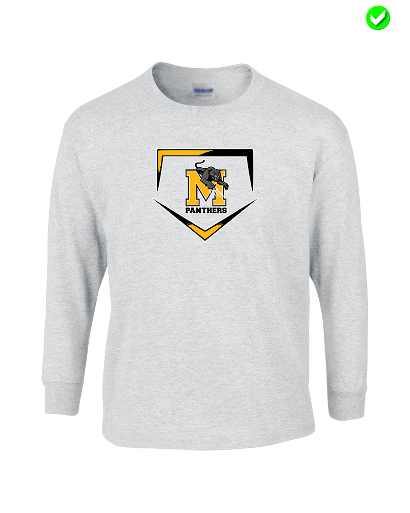 Milton HS Softball Plate - Mens Basic Cotton Long Sleeve