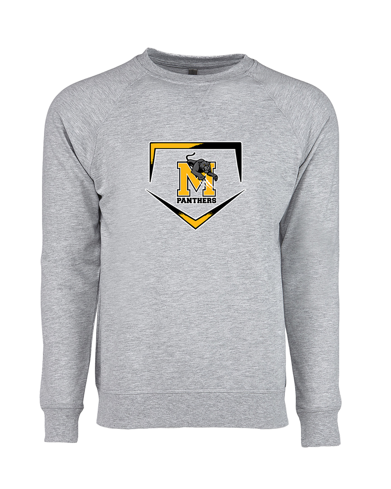 Milton HS Softball Plate - Crewneck Sweatshirt