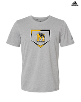 Milton HS Softball Plate - Adidas Men's Performance Shirt