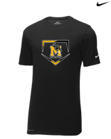 Milton HS Softball Plate - Nike Cotton Poly Dri-Fit