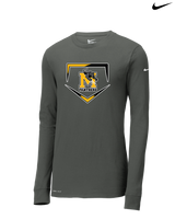 Milton HS Softball Plate - Nike Dri-Fit Poly Long Sleeve