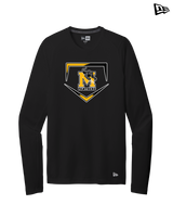 Milton HS Softball Plate - New Era Long Sleeve Crew