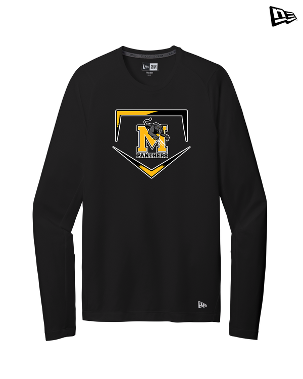 Milton HS Softball Plate - New Era Long Sleeve Crew