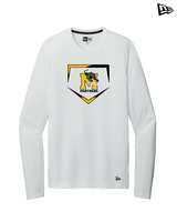 Milton HS Softball Plate - New Era Long Sleeve Crew