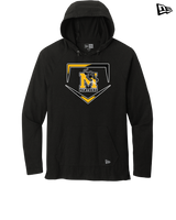 Milton HS Softball Plate - New Era Tri Blend Hoodie