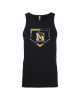 Milton HS Softball Plate - Mens Tank Top