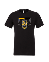 Milton HS Softball Plate - Mens Tri Blend Shirt