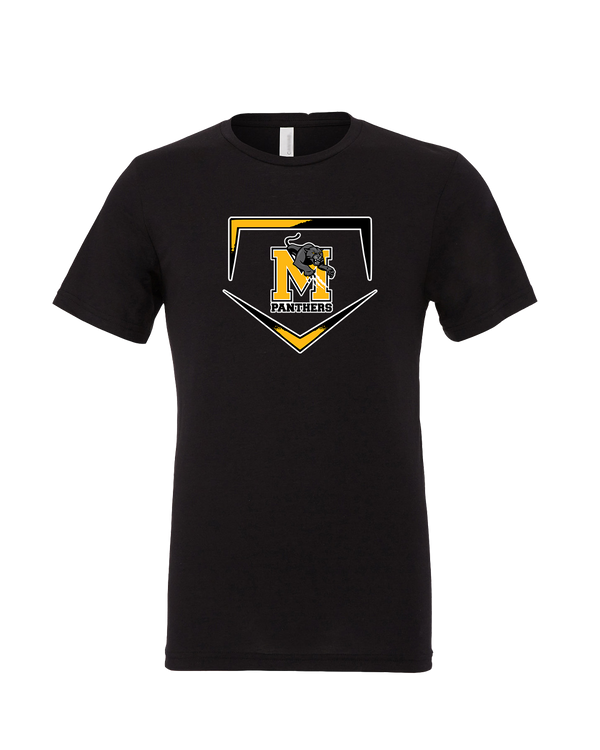 Milton HS Softball Plate - Mens Tri Blend Shirt
