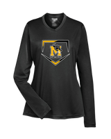 Milton HS Softball Plate - Womens Performance Long Sleeve