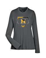 Milton HS Softball Plate - Womens Performance Long Sleeve
