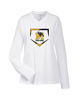 Milton HS Softball Plate - Womens Performance Long Sleeve