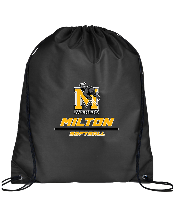 Milton HS Softball Split - Drawstring Bag