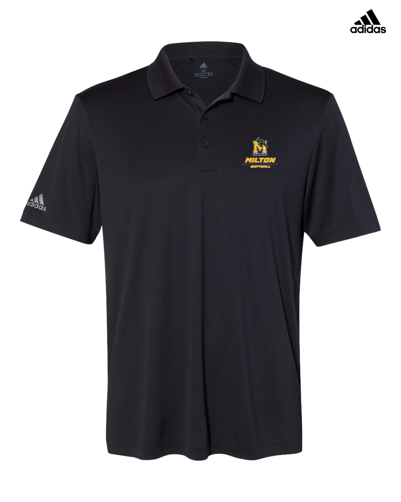 Milton HS Softball Split - Adidas Men's Performance Polo