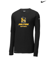 Milton HS Softball Split - Nike Dri-Fit Poly Long Sleeve