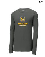 Milton HS Softball Split - Nike Dri-Fit Poly Long Sleeve