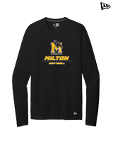 Milton HS Softball Split - New Era Long Sleeve Crew