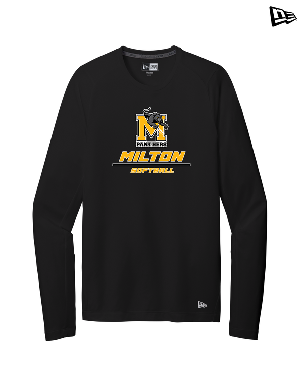 Milton HS Softball Split - New Era Long Sleeve Crew