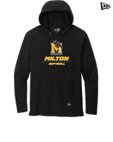 Milton HS Softball Split - New Era Tri Blend Hoodie