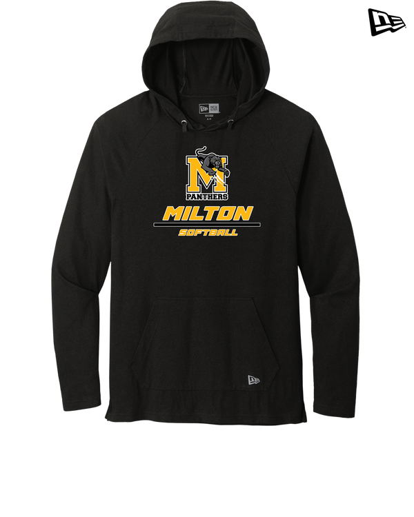 Milton HS Softball Split - New Era Tri Blend Hoodie