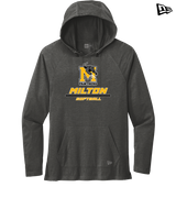 Milton HS Softball Split - New Era Tri Blend Hoodie