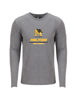 Milton HS Softball Split - Tri Blend Long Sleeve
